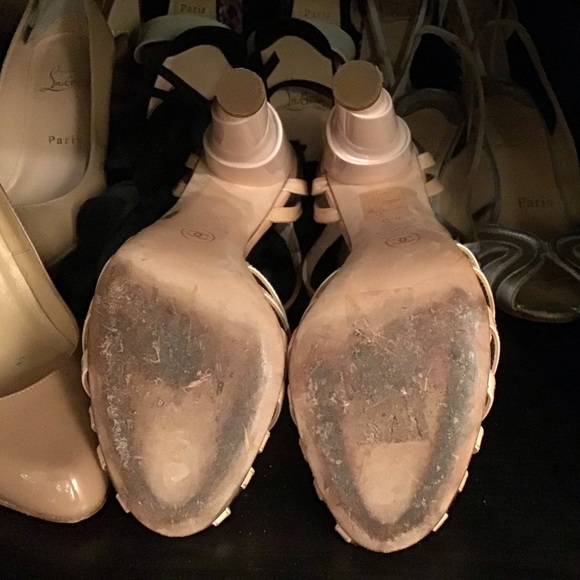 CHANEL Blush Pink Spiral Architectural Pumps - Picture 4 of 8